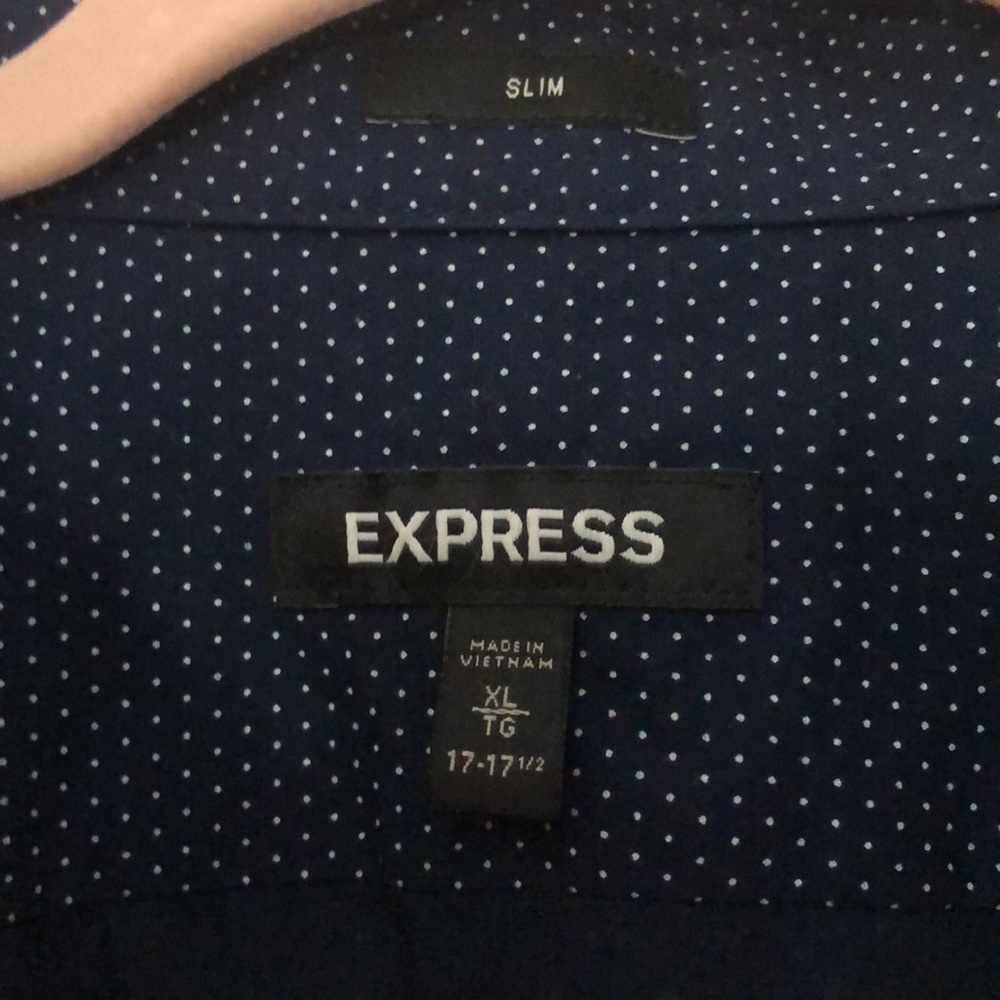 Men’s express slim fit button up